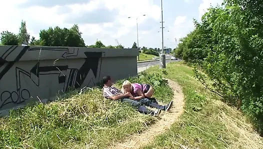 I Am a Young Busty Blonde German and I Love Getting Pounded in Public by Monster Cock