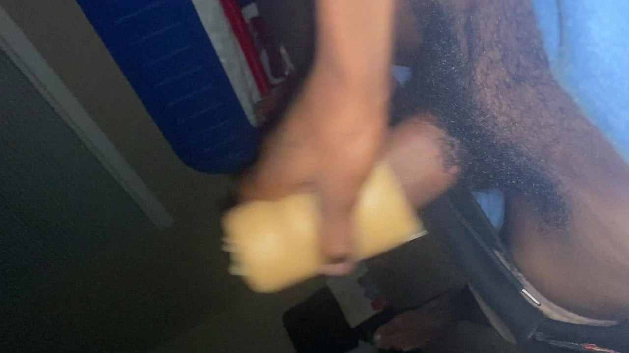 Masturbating