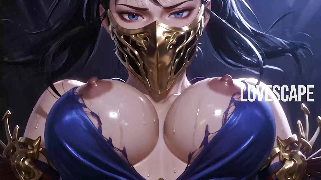 Kitana mortal kombat solo: çığlık çığlığa orgazm + yoğun sikiş
