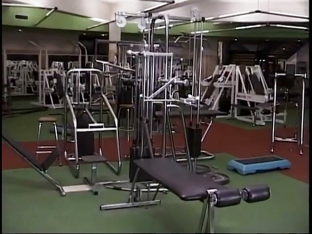 Horny sluts training in the gym