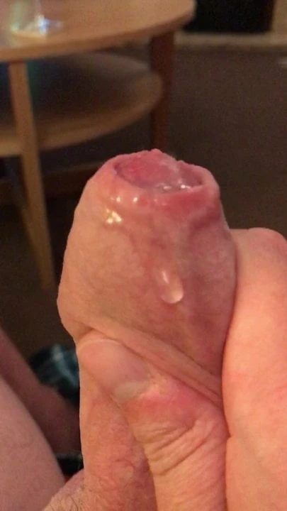 lotsa precum uncut wanking cock