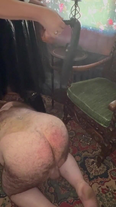 Domina Satana and  Miss Nova Raye teach Booboo manners | Clip 1