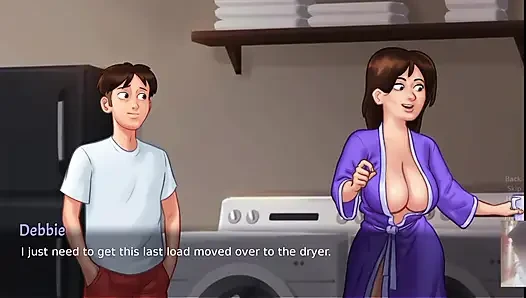 Büyük memeli orta yaşlı seksi üvey anne şaşırdı! ÇAMAŞıR YıKARKEN ONU SIKIYORUM!