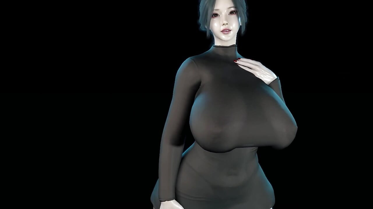 3D BBW Asian MILF Naked Her Huge Boobs Got Fucked by BBC
