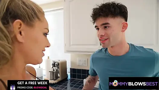 MAMA Bläst am besten - taylor Vixxen, vollbusige geschiedene gibt nassen, schlampigen nachbarn-blowjob