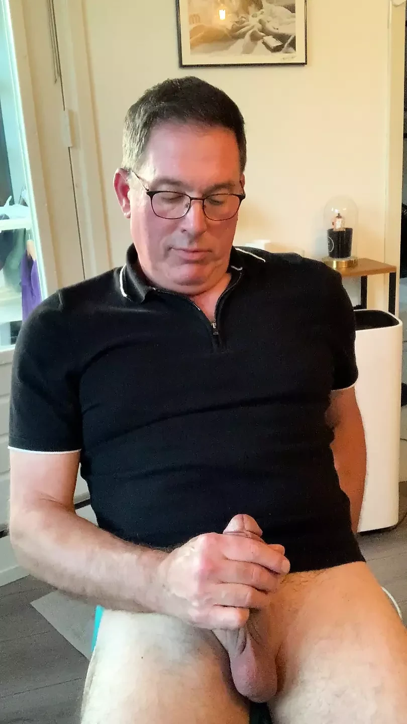 Utökad, lång kantning och jerk-off session hemma. Verbal