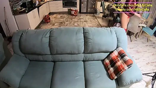 Parlak kırmızı deli gömleği anal - derin sikiş, atm ve kabarık cekete boşalma