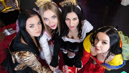 Czech VR 392 - Party of Six with Five Babes and You!