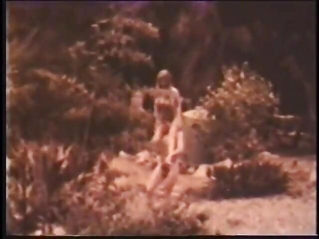 Retro Blonde Beauty Michelle Angelo and Her Friend Like to Walk Naked in the Countryside