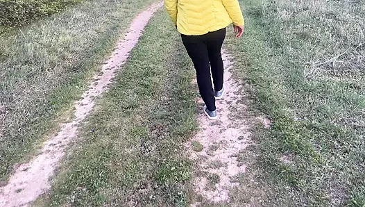 The Anal Granny Outdoors!!!