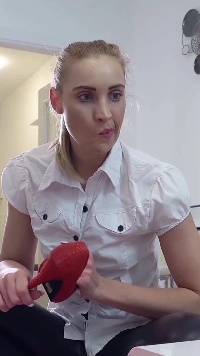 Unforgettable moment from "GERMAN SCOUT - SLIM GIRL LULU PICKED UP AND FUCKED AT MODEL JOB"