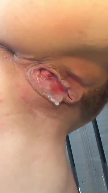 Key moment from "No Condom Creampie Drip and Outdoor Gangbang for 2 German Girls"