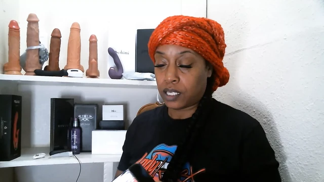 Lady RaeX and the Blue Snake dildo