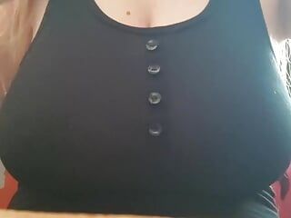 Excited student couldn't stand it and started to excite her big tits in front of the camera - LuxuryOrgasm