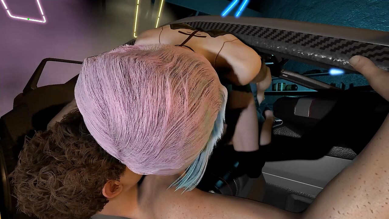 Lucy Riding Dick In the Car - Cyberpunk Edgerunners