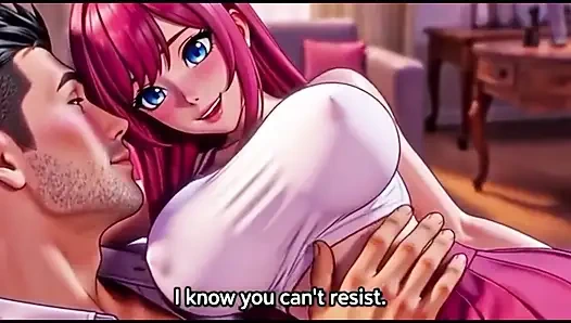 Step daughter seduce step father alone in room