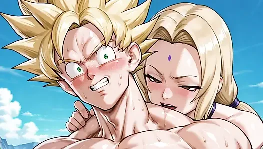 Goku - ssj (db) x tsunade (naruto)