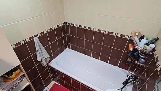 My Chubby Wife’s Shower Routine - Shaving & Feeling Fresh