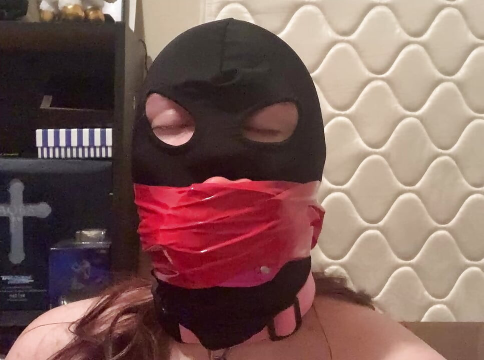 Fake lips wrapped in tape