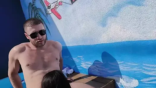 Anal and Vaginal Pool Rubbing