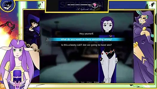 Соблазнение ночью с Raven игра без цензуры