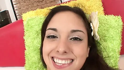 Petite girl pulsating booty hole barely fits every inch