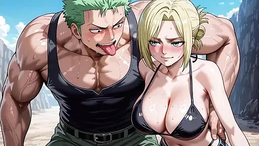Zoro (OP) x Annie (AOT)