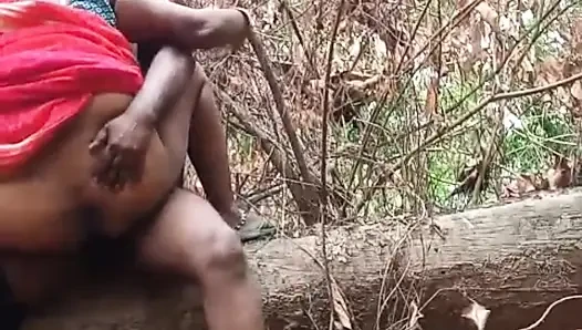 Fucked big ass aunty in the forest