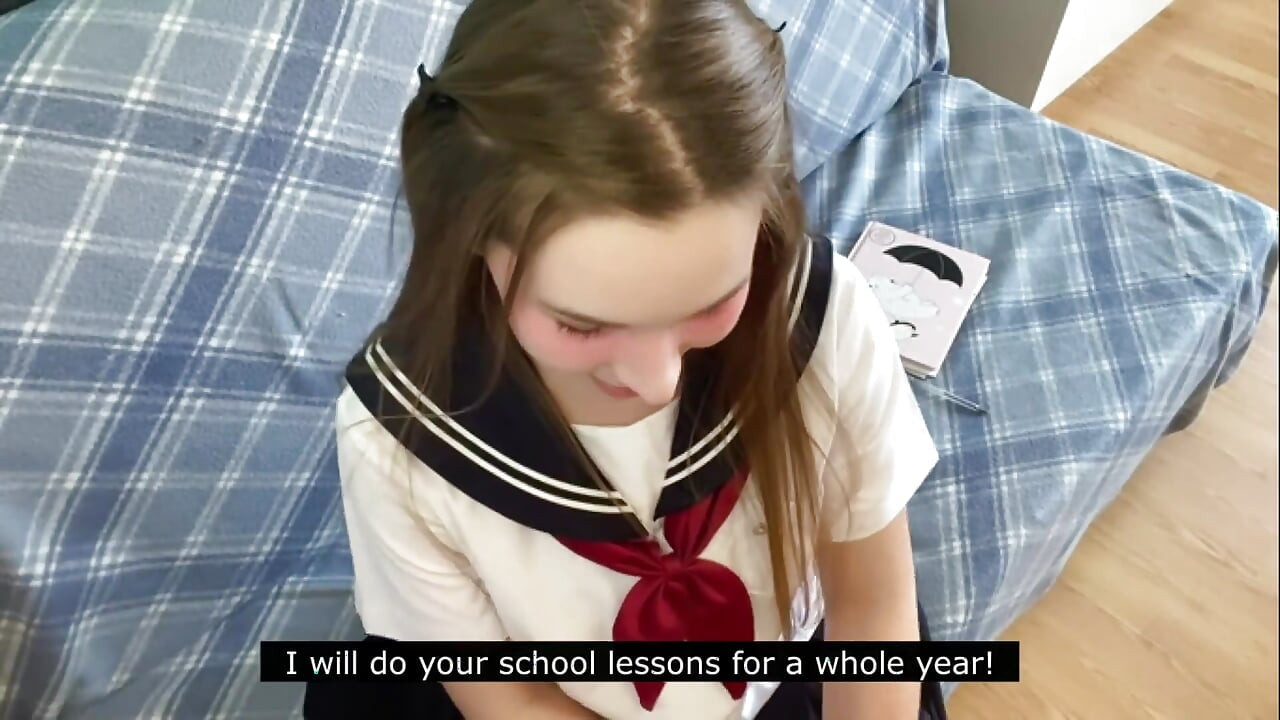 日本の大学制服のかわいこちゃんがあなたのコックに触れて恥ずかしい