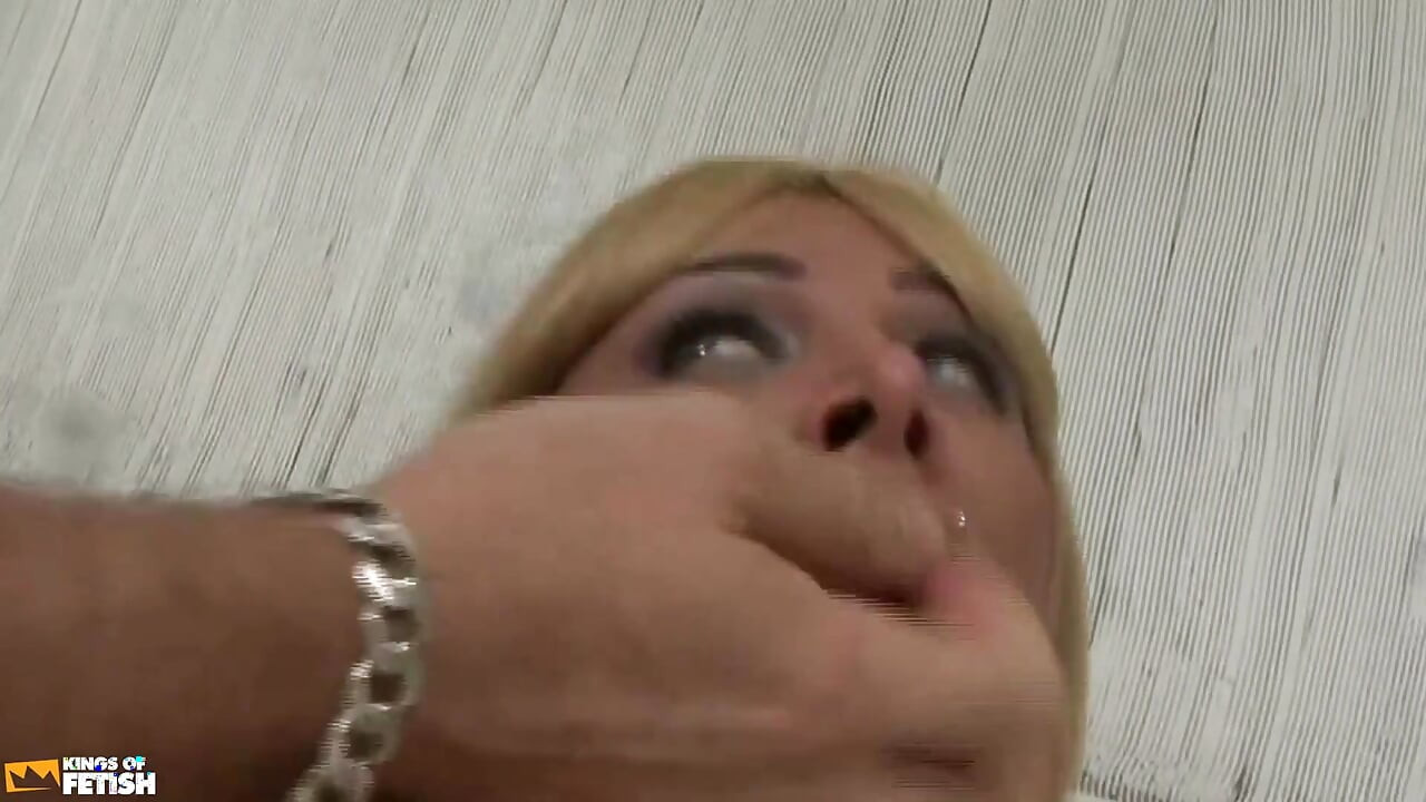 Tattooed Tranny Strokes a Guy with Big Dick and Rides Him Before Smashing His Tight Asshole