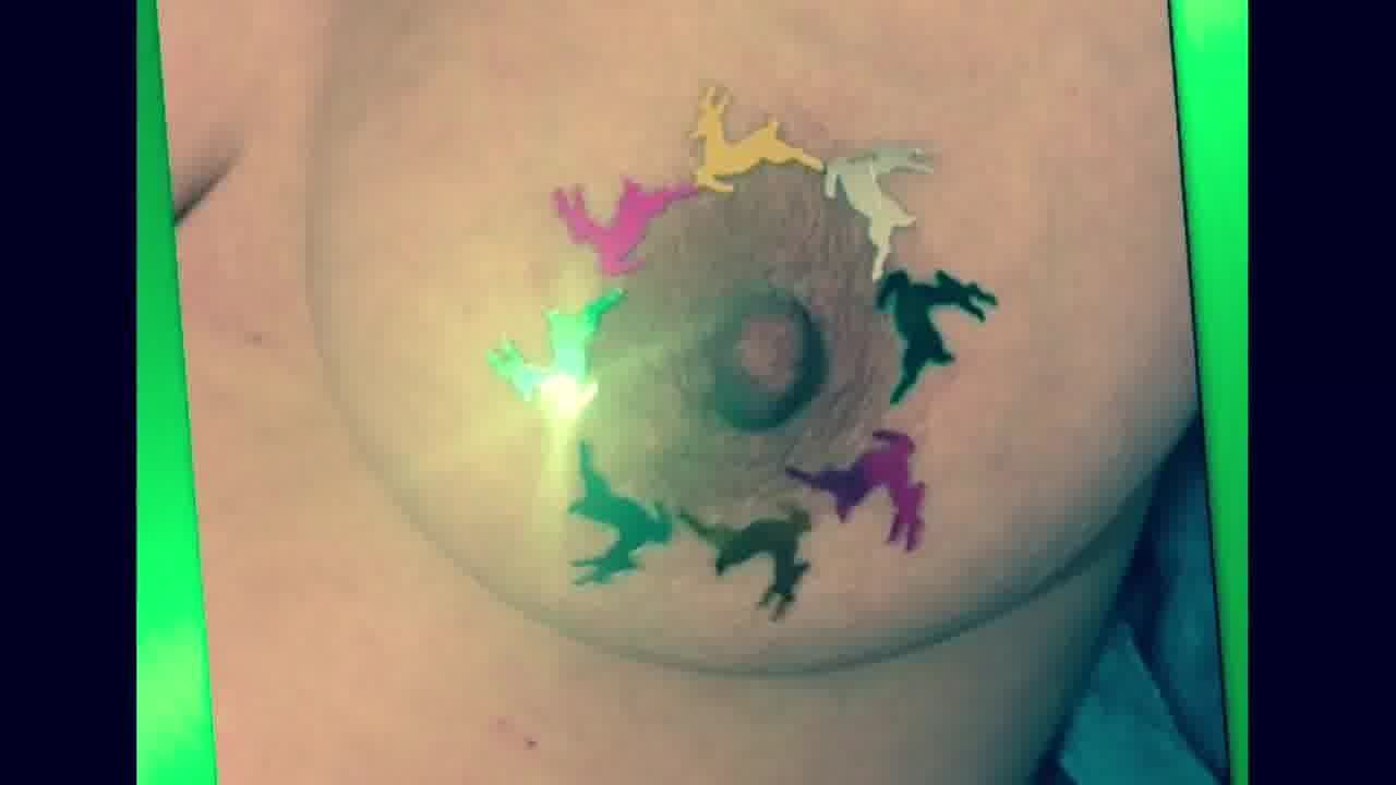 Sparkly reindeer tit