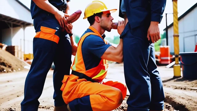 Construction Blowjob. Part 4