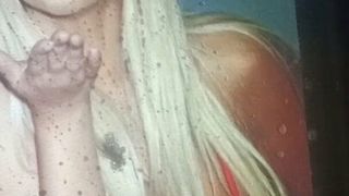 Pornstar Bridgette b Cum shower & Spit Tribute