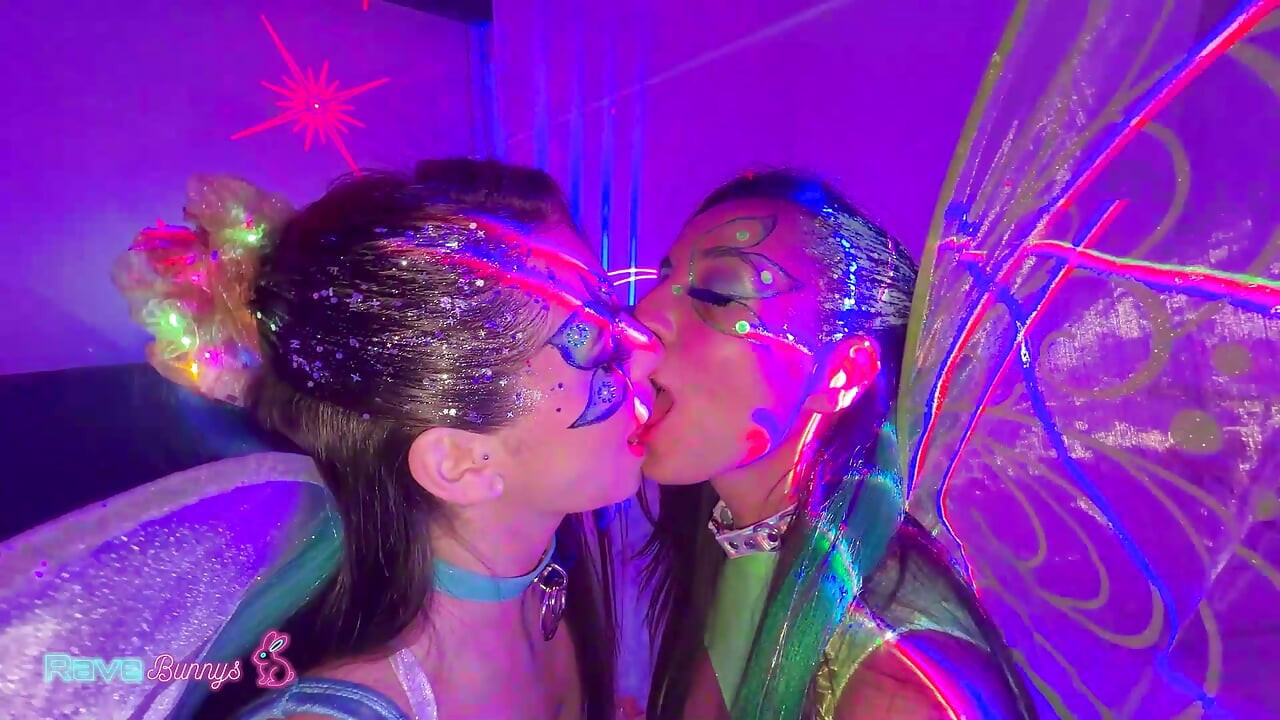 Sasha Tatcha And Tiny Rhea Flutter Into Brian's Room For Rave Sex!
