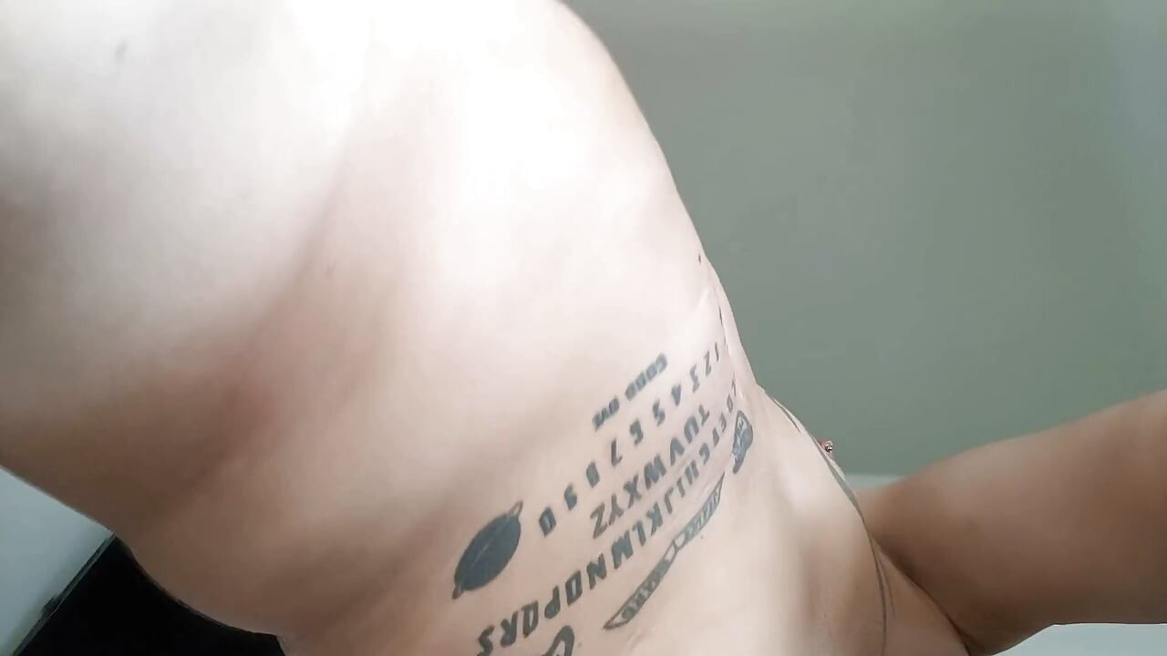 Show off Bloated Belly, Jerk off and Show off Belly Again