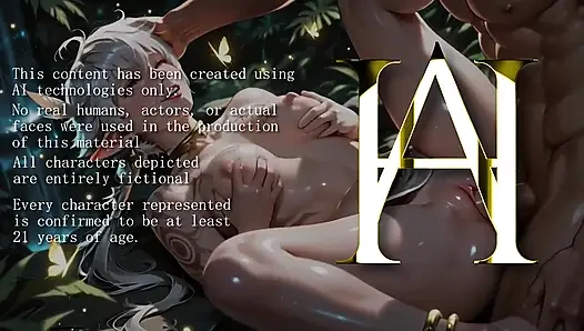 ATKINS HEAVEN - Horny Tribal Elf Discovered In The Jungle Gets A Huge Creampie