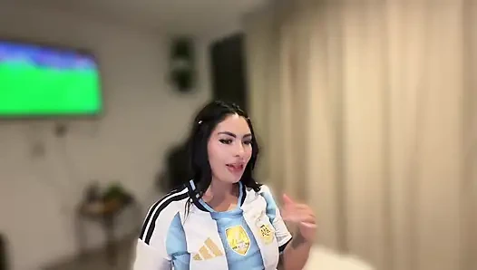 Horny stepsister lost her football game but won a good fuck