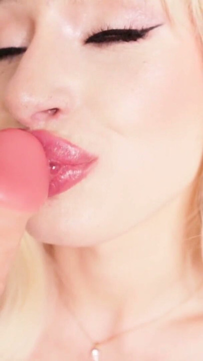Blowjob blonde girl with the longest dildo ever | Clip 1