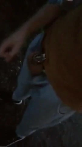 young gay running and show his locked in chastity tiny dick