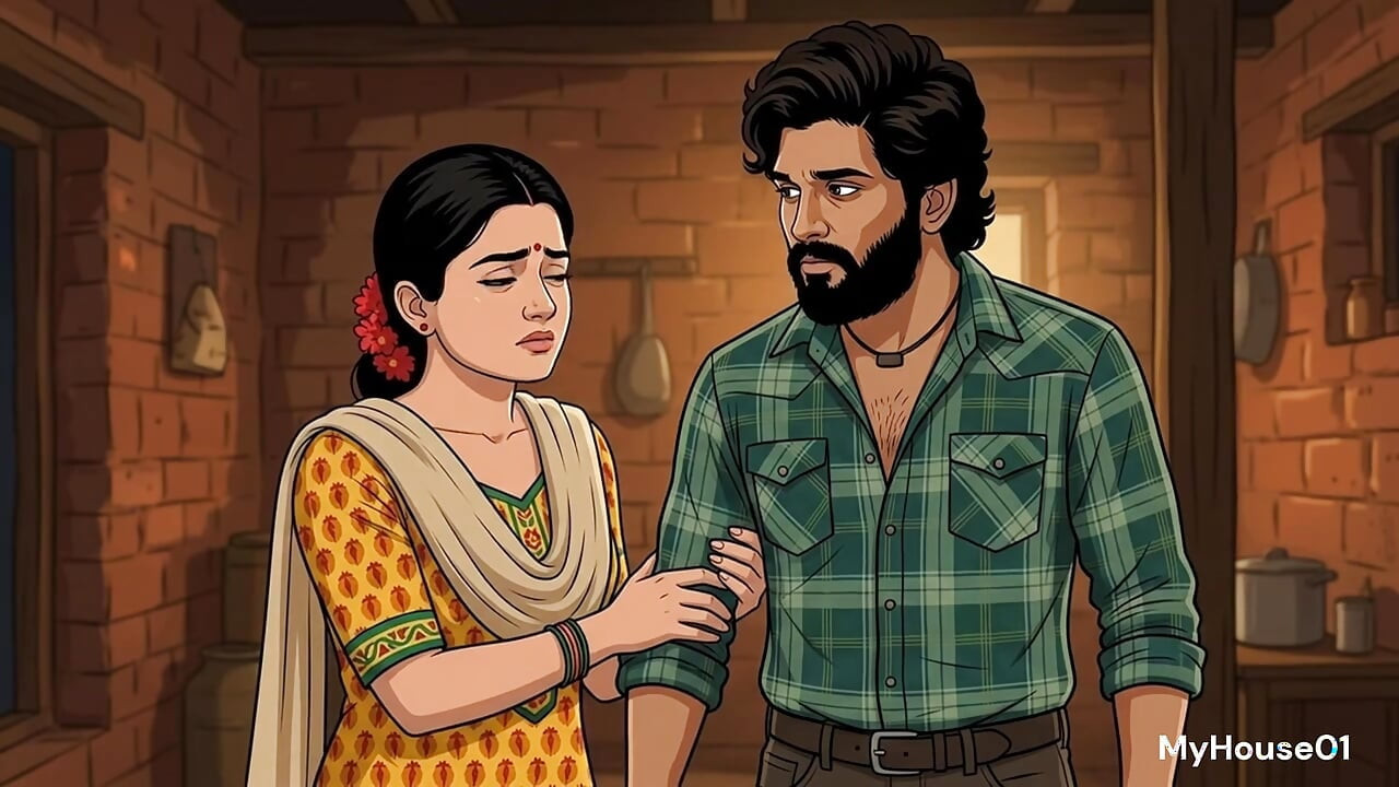Indian villege women romantic video in their home cartoon video