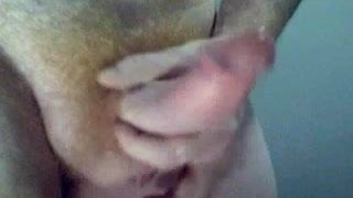 Stroking my oiled up ginger cock