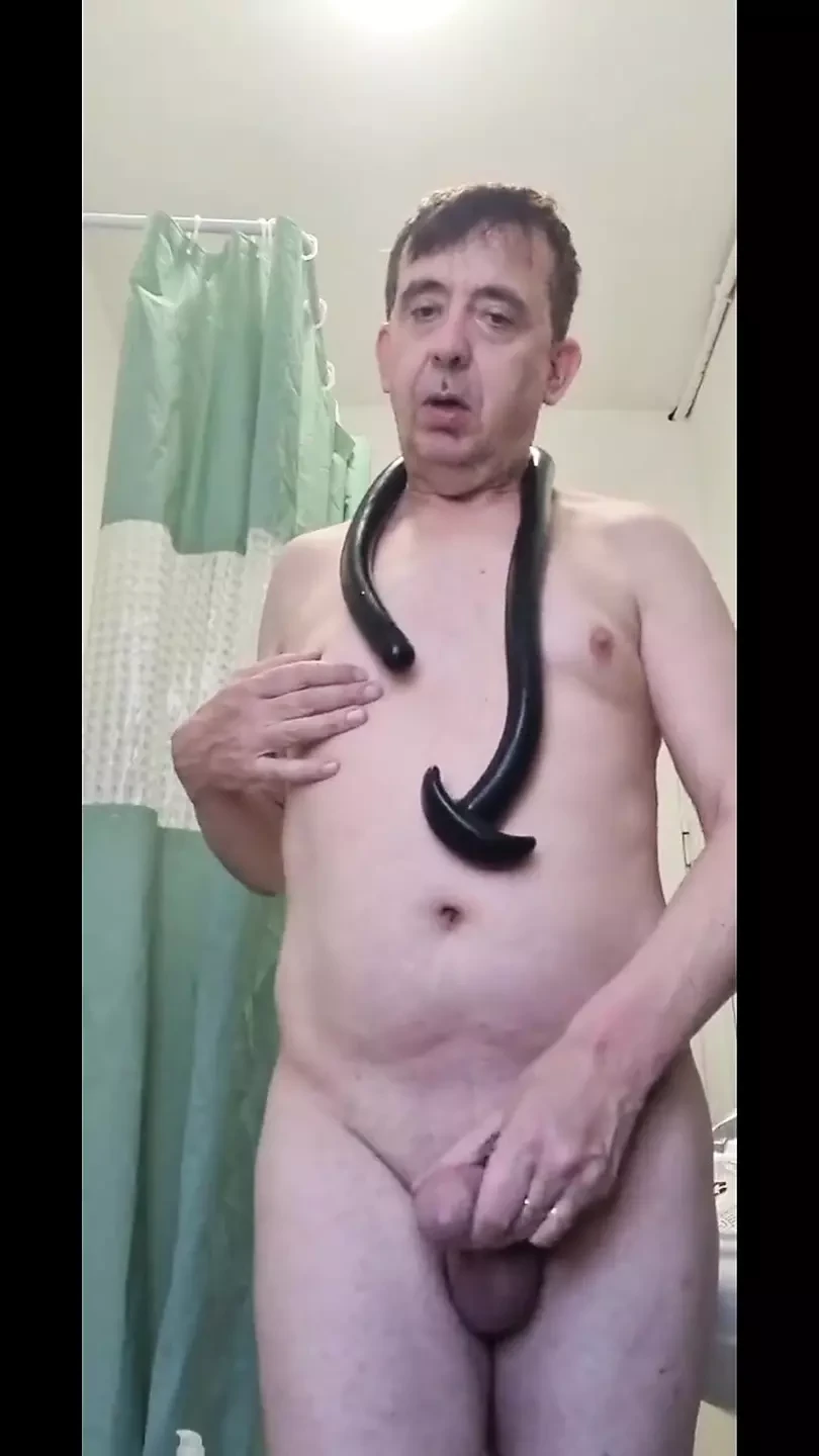 Deep Anal with 1 meter long toy