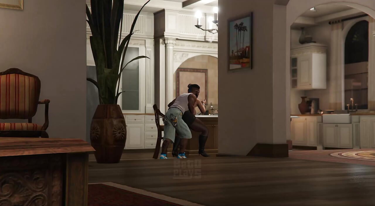 GTA 5 Franklin e Amanda Completo 35 min Filme na Casa de Michael