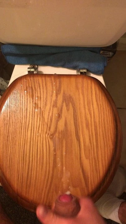 Small dick blows bigger load than expected