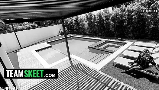 Kameras fangen Millie morgans wilden zufälligen anschluss mit donnie rock