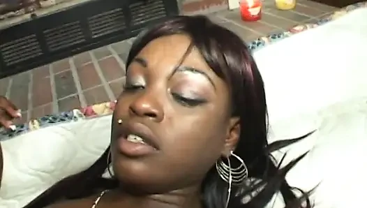 Milf with a huge round ass poses for the camera and rides a black cock