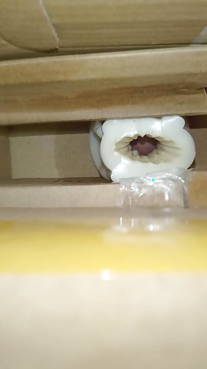 Cum inside homemade silicone pussy 2