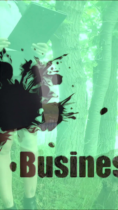 Secretary roughly used outdoors in woods