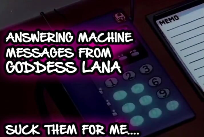 KUN LYD - Telefonsvarermeldinger fra gudinnen Lana suger dem alle
