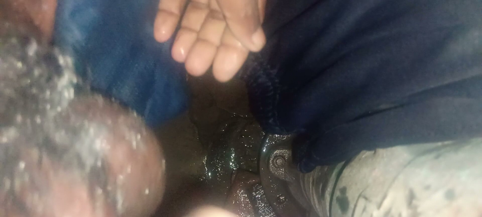 Cum in bathroom